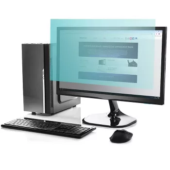 Qoltec 51049 filter modrého svetla 27 | 16:9 | ochrana očí | antireflexný