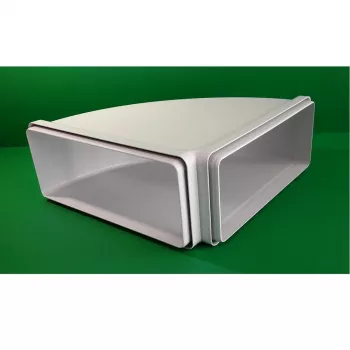 Faber Curve CRO 90 – 90° koleno pre obdĺžnikový odťahový kanál 220 x 90 mm