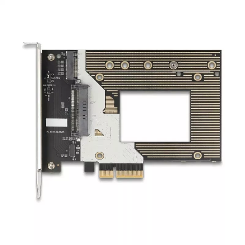 Interná M.2 / U.2 adaptérová karta DELOCK 90854 — PCIe 4.0 (Host: PCIe, výstupy: M.2 Key M 110 mm, U.2)