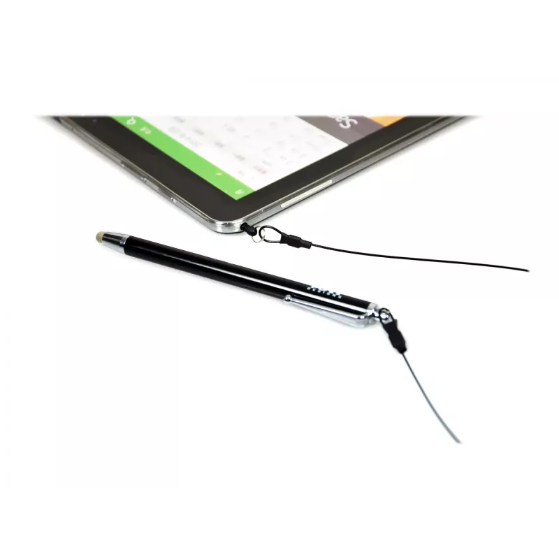 Stylus pero Port Designs 140228 — univerzálne, čierne, 11 g, kompaktný presný hrot