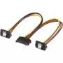 15-pin SATA Y napájací kábel 20 cm