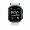 Apple 49mm Ice Blue Ocean remienok – čierny titánový povrch