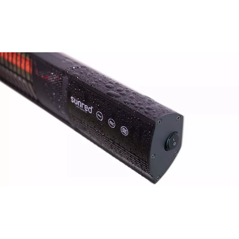 Infračervený žiarič SUNRED RD-DARK-25, 2500 W, nástenná montáž, IP55, čierna