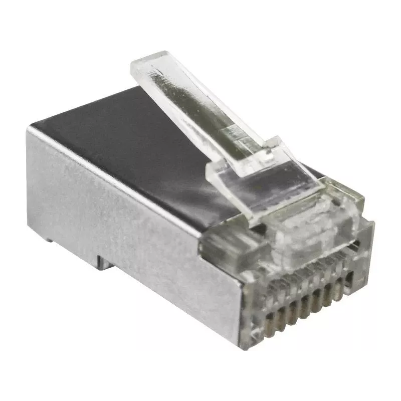 RJ45 STP Cat.5e priechodný konektor Alantec WT116 balenie 100 ks, tienený konektor pre 8P8C káble