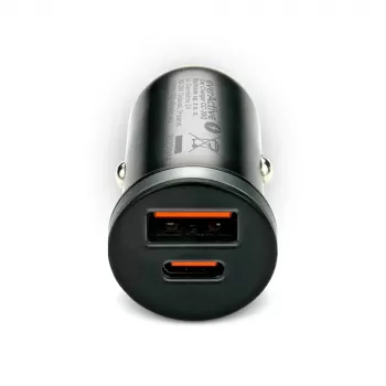 Auto nabíjačka everActive CC-30Q QC3.0 35W – 1x USB-A, 1x USB-C, rýchle nabíjanie