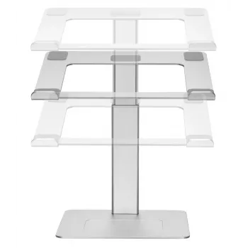 Gembird NBS-D1-02 stojan na notebook strieborný 39,6 cm (15,6