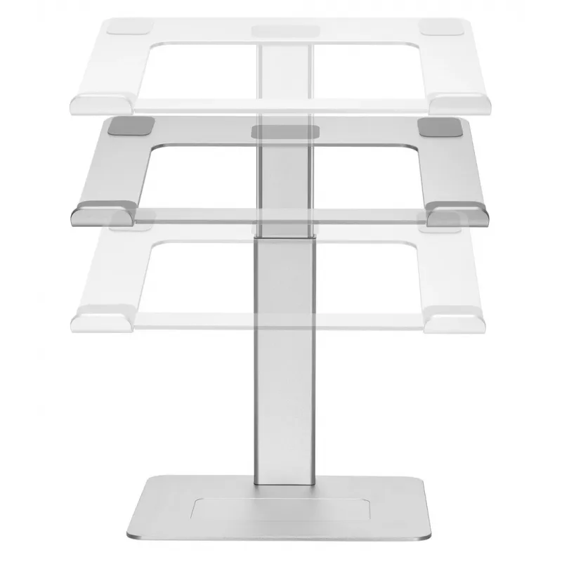 Gembird NBS-D1-02 stojan na notebook strieborný 39,6 cm (15,6
