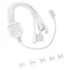 ARGB-Splitterkabel Kolink PGW-AC-KOL-157 30 cm biela pre 3-Pin-5V-ARGB konektory
