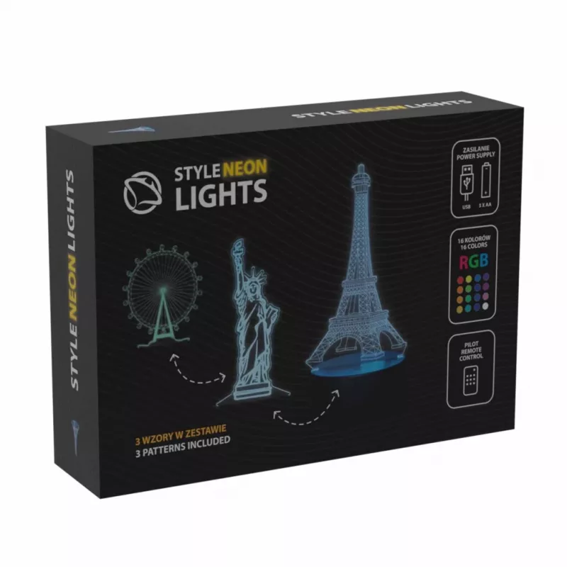 Manta SNL125RGB RGB 3D budova dekoratívna LED lampa