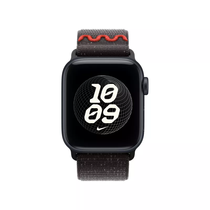Apple Nike Sport Loop remienok čierny nylon, recyklovaný polyester, spandex