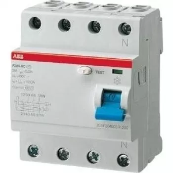 ABB F204 A-63/0,03 Prúdový chránič Typ A 4P istič (2CSF204101R1630)