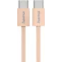 Hama Fabric USB kábel USB 2.0 1 m USB-C oranžový
