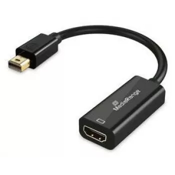 Mini DisplayPort na HDMI konvertor MediaRange MRCS236, 10 Gbit/s, 20 cm, čierny