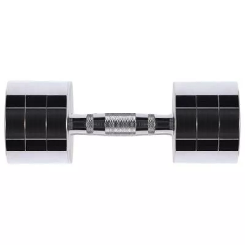 Chromované jednoručné batérie 2x10 kg HMS CHD10