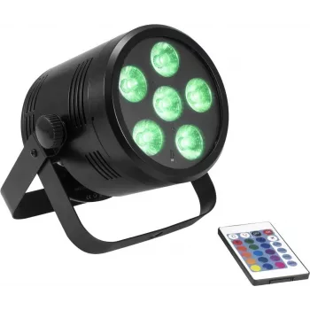 LED PAR reflektor EUROLITE AKKU PAR 6 QCL na batérie RGBW