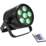 LED PAR reflektor EUROLITE AKKU PAR 6 QCL na batérie RGBW