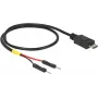 USB kábel DeLOCK 85408 Micro-USB B 0,3 m čierny