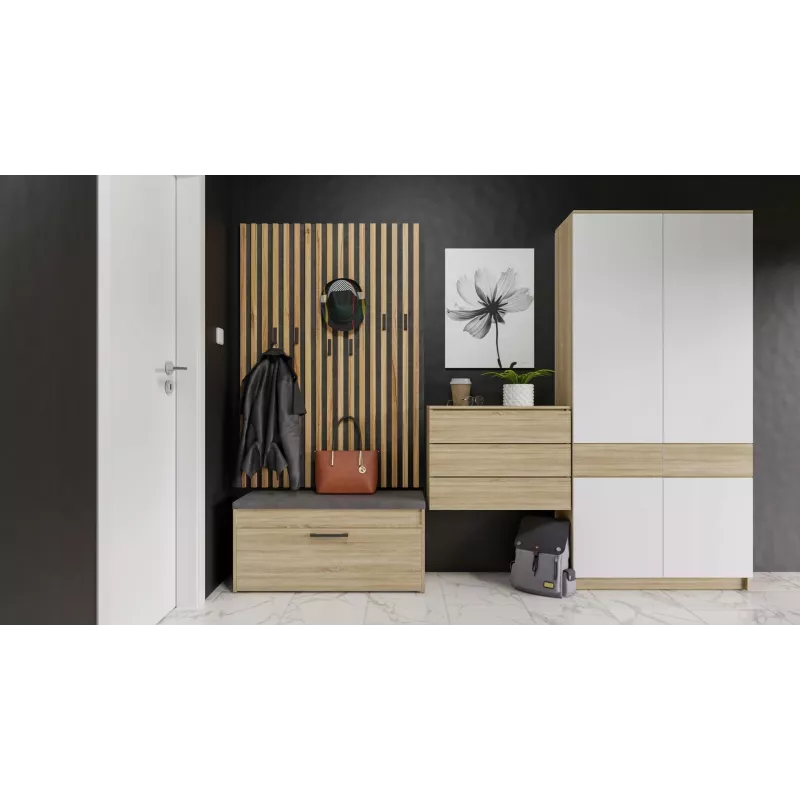 Topeshop PARMA SZAFKA SONOMA organizér na obuv uzavretý sonoma dub