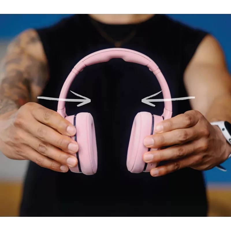 Skullcandy Crusher 540 Active Over-Ear svetloružové slúchadlá