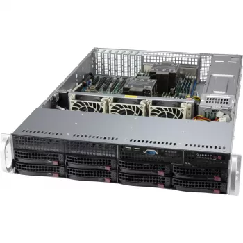 Supermicro SC825 BTQC-R1K23LPB - Rack montáž - 2U - vylepšené, rozšírené ATX - SATA/SAS - Hot-Swap 1200 Watt - čierna