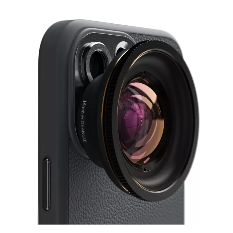 Fotoobjektív ShiftCam LU-WD-016-23-EF širokouhlý objektív 16 mm čierna zlatá