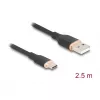 USB kábel DeLOCK 81227 2,5 m USB A USB C čierny