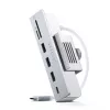 Notebook dock / port replikátor Satechi ST-UCICHS USB 3.2 Gen 1 Type-C, USB-A porty, SD/MicroSD, strieborný