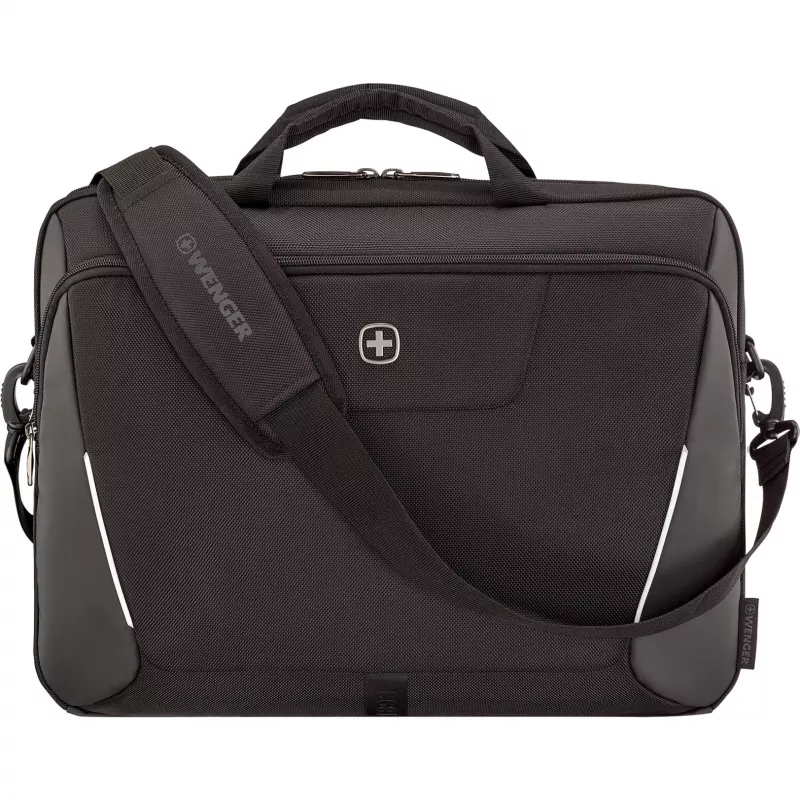 Taška na notebook Wenger XE Brief 17 – vhodná pre 17-palcové notebooky, priehradka na tablet, čierna