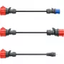 go-e sada adaptérov pre Gemini flex 11 kW, 3-dielna sada (čierna, 30 cm)