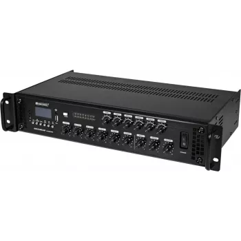 Mixpult Omnitronic MAVZ-360.6P — 6-kanálový powermixer, 360 W celkový výstupný výkon