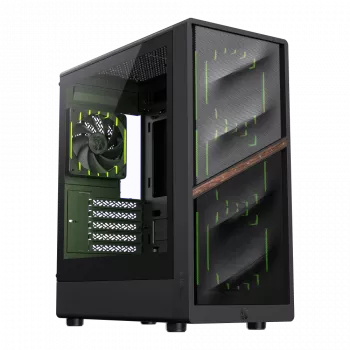 Gamemax skriňa | AERIS 330 MB | čierna | Mini-Tower | napájací zdroj nie je súčasťou