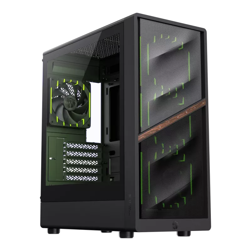Gamemax skriňa | AERIS 330 MB | čierna | Mini-Tower | napájací zdroj nie je súčasťou