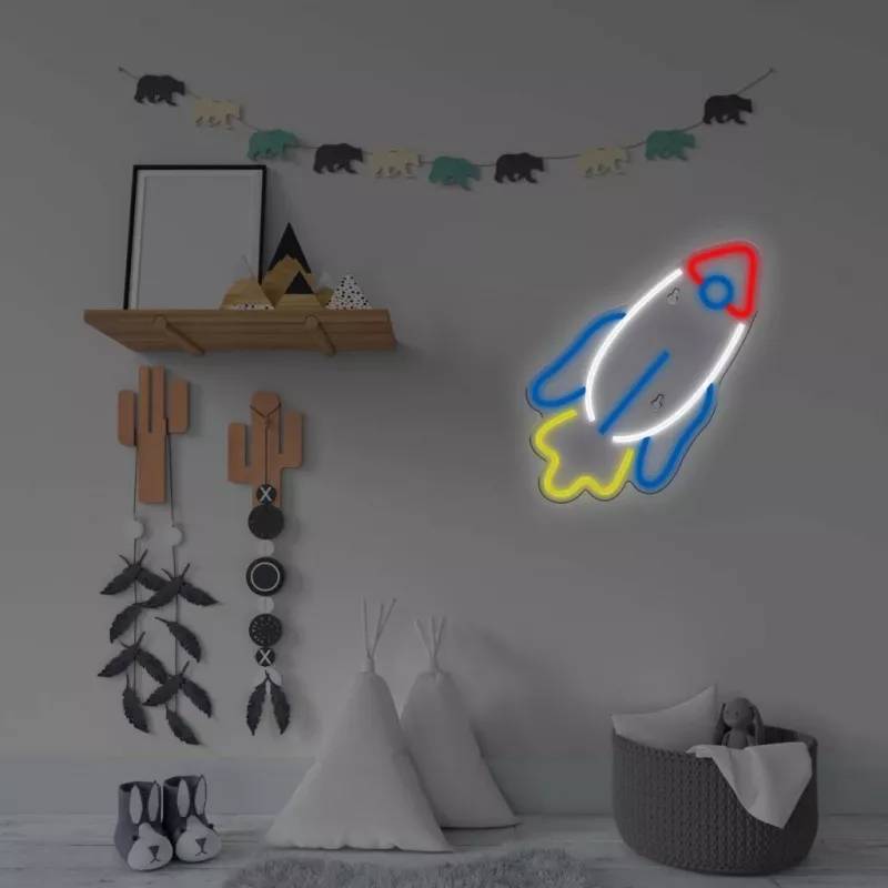 LED neónové svetlo MANTA SNL91MT štýl RAKETA – dekoratívny LED neónový panel, model SNL91MT