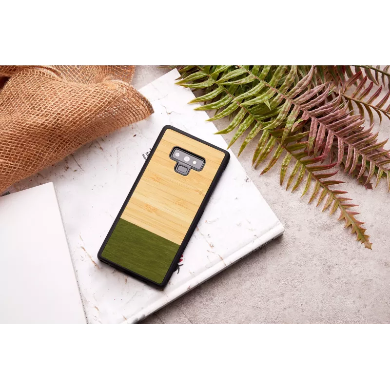 Puzdro na smartphone man and wood pre Samsung Galaxy Note 9 — bambusový les čierna