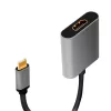 LogiLink CUA0103 USB 3.2 Gen1 Type-C na HDMI-A kábel 0,15 m čierna sivá