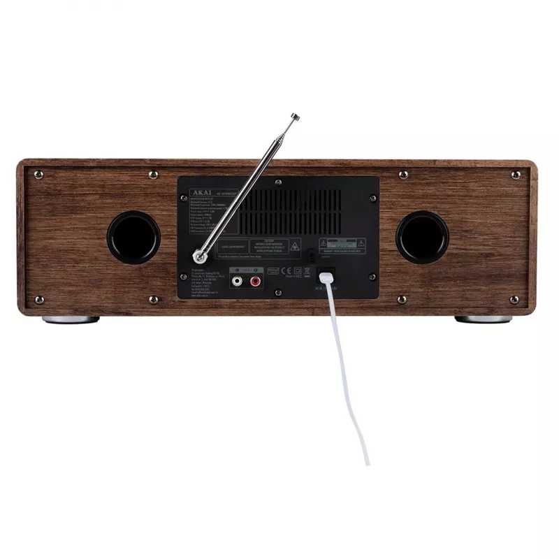 Micro-HiFi systém AKAI AM-100 RHAPSODY — kompaktný audio mini systém s integrovaným zosilňovačom a prehrávaním CD/USB