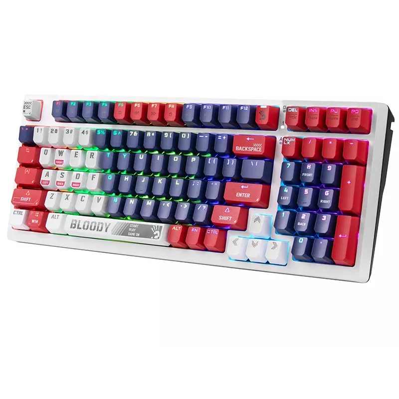 Mechanická herná klávesnica A4Tech Bloody S98, USB, Sports Navy, spínače BLMS Red Plus