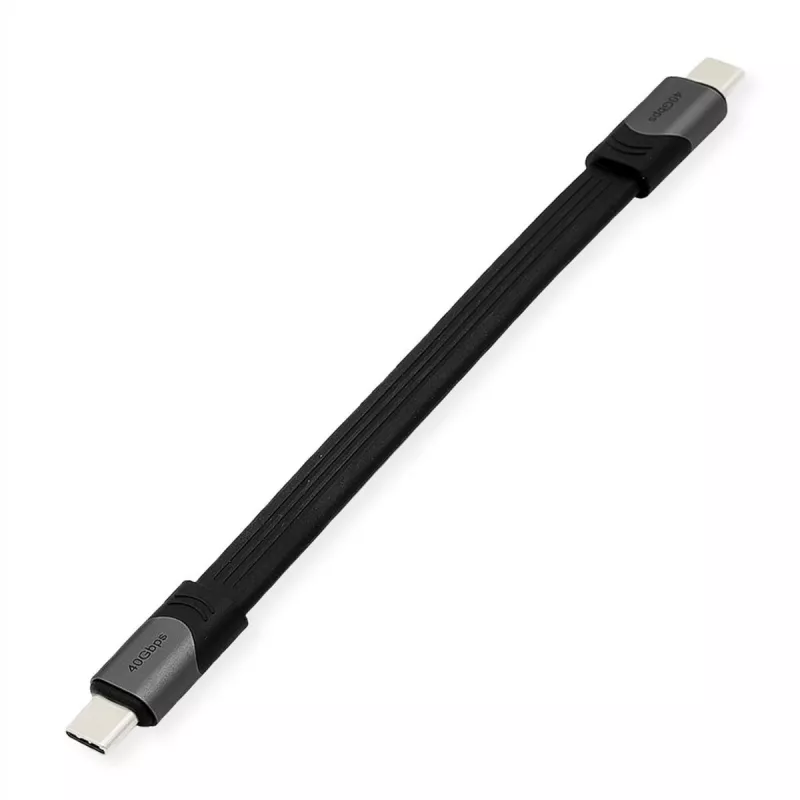 USB kábel ROLINE 11029078 USB4 Gen 3x2 0,15 m USB C čierny