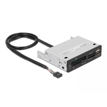 DeLOCK 91708 čítačka kariet USB 2.0 interná čierna sivá CF SD MicroSD