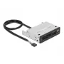 DeLOCK 91708 čítačka kariet USB 2.0 interná čierna sivá CF SD MicroSD