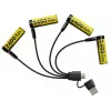Nabíjateľná Li-Ion AA 1,5V batéria Nitecore NH2400 2400mAh – balenie 4 ks