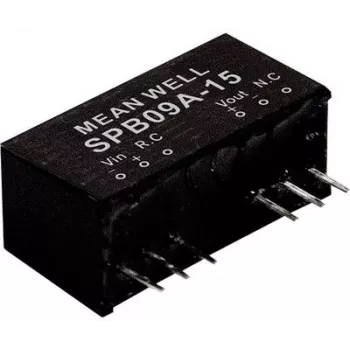 Napájací zdroj mean well SPB09A-15, 9 W, 15 V, 0,6 A, RoHS