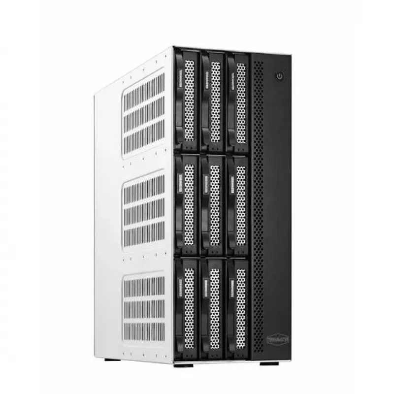 TerraMaster T9-500 PRO NAS/Storage Server Desktop Intel® Core™ i7 16 GB DDR5 0 TB sivý
