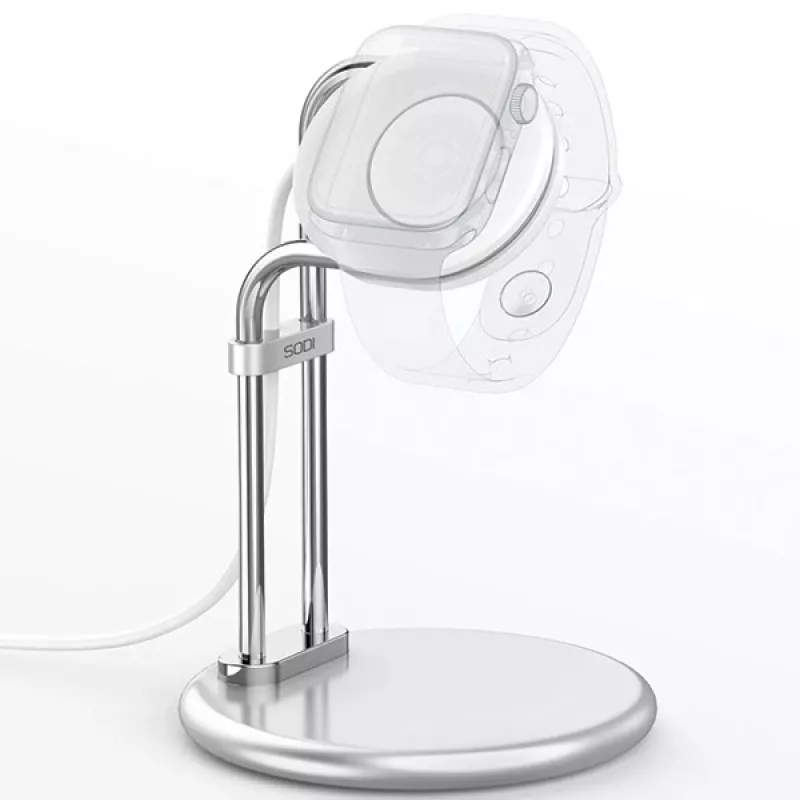 Nabíjací stojan pre Apple Watch SAW-300 indukčný strieborný