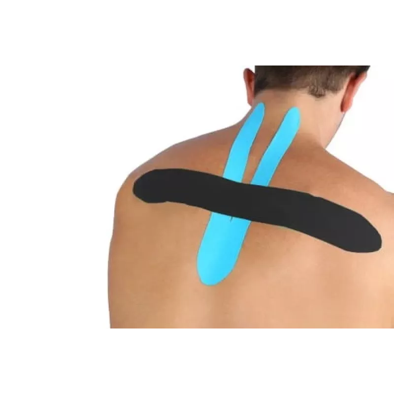 Kinesio tape MDH DRQR5C4FGX5XP — elastická bavlnená kinesiologická páska 5 m × 50 mm, béžová