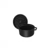 Staub La Cocotte 20cm okrúhly, čierny, liatina (40509-487-0)
