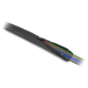 DeLOCK opletená bužírka so zipsom tepelne odolná 5 m x 50 mm čierna
