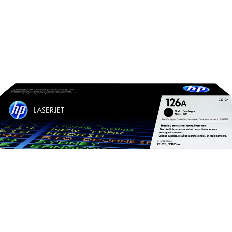 HP 126A Originálna LaserJet tonerová kazeta Čierna, 1200 strán, Čierna, 1 kus