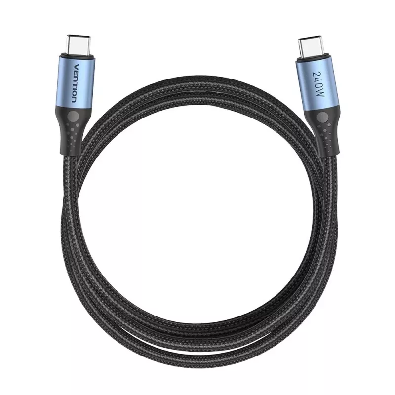 Vention USB 2.0 5A 240W 1m ČIERNY USB-C na C kábel