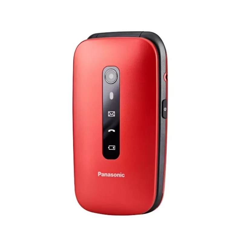 Panasonic KX-TU550 EXR mobilný telefón pre seniorov, 4G, 2,8 palca, véčkový, červený